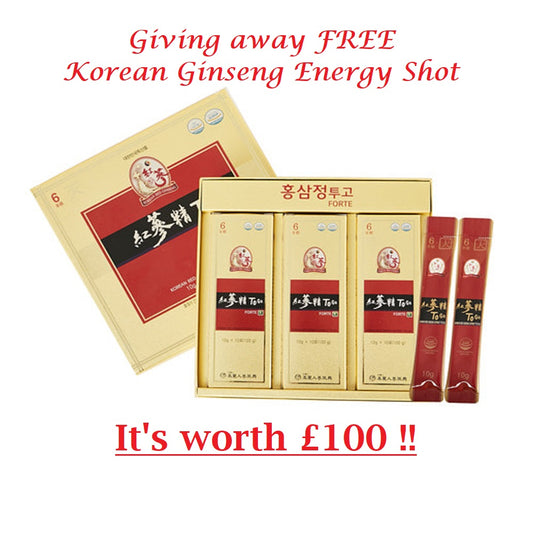 Free giving away Korean Red Ginseng Energy Shot EVENT end on 31 March 2023 23:59