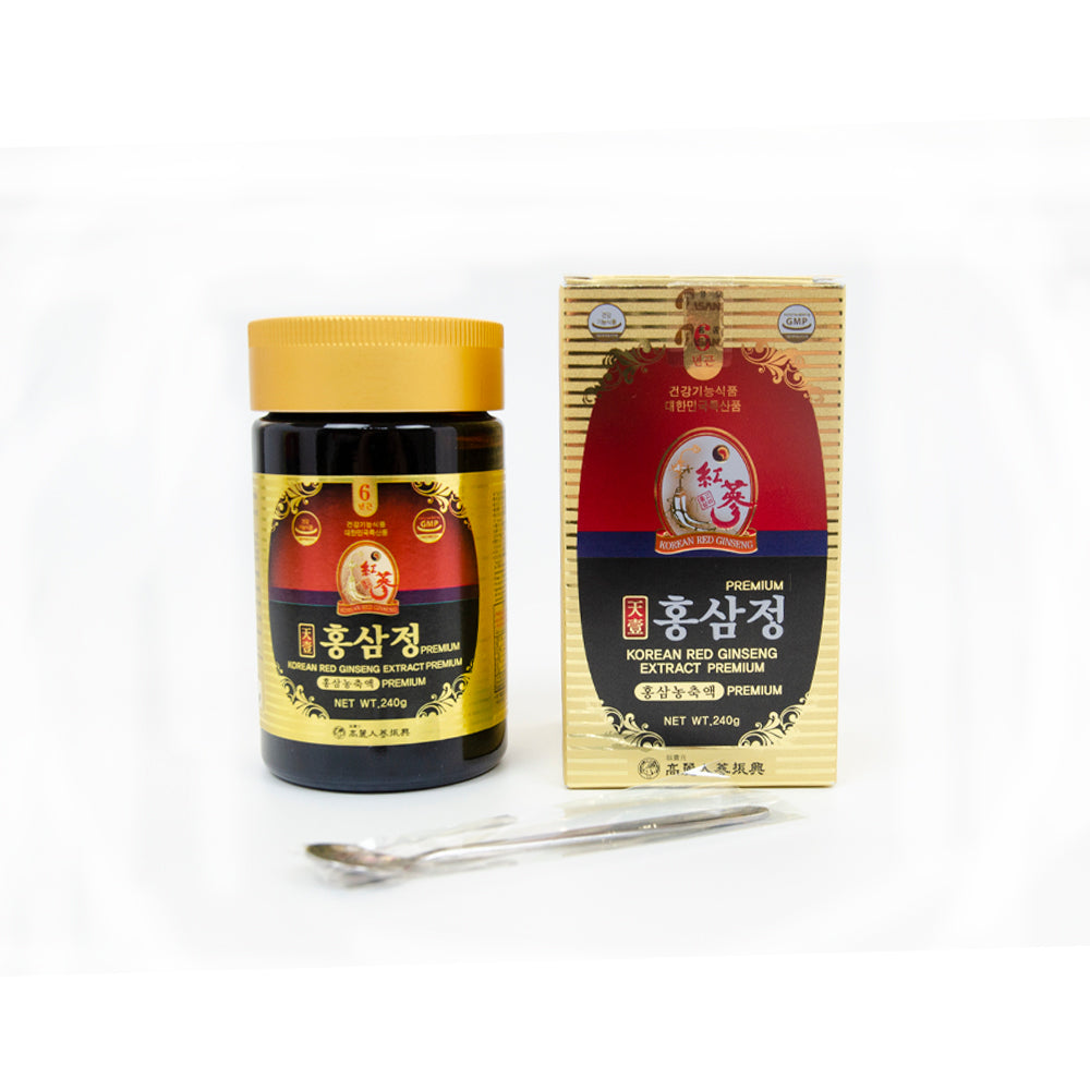6YEARS Korean RED Ginseng Extract Premium - Ginseng Saponin GINSENOSIDE Natural Super Food Pure Extract 100% (240g)