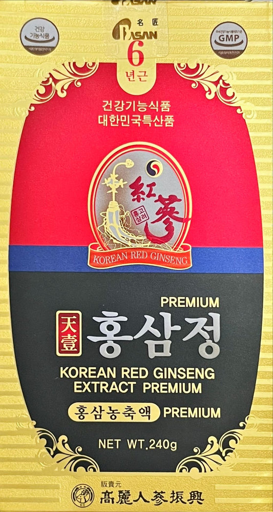 6YEARS Korean RED Ginseng Extract Premium - Ginseng Saponin GINSENOSIDE Natural Super Food Pure Extract 100% (240g)