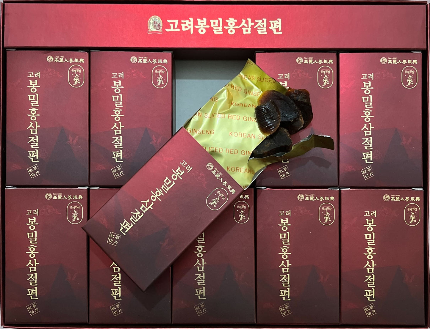 4Years Sliced Korean RED Ginseng HONEYED - Ginseng Saponin GINSENOSIDE Natural Food Healthy Snack (20g x 10 Pouches)