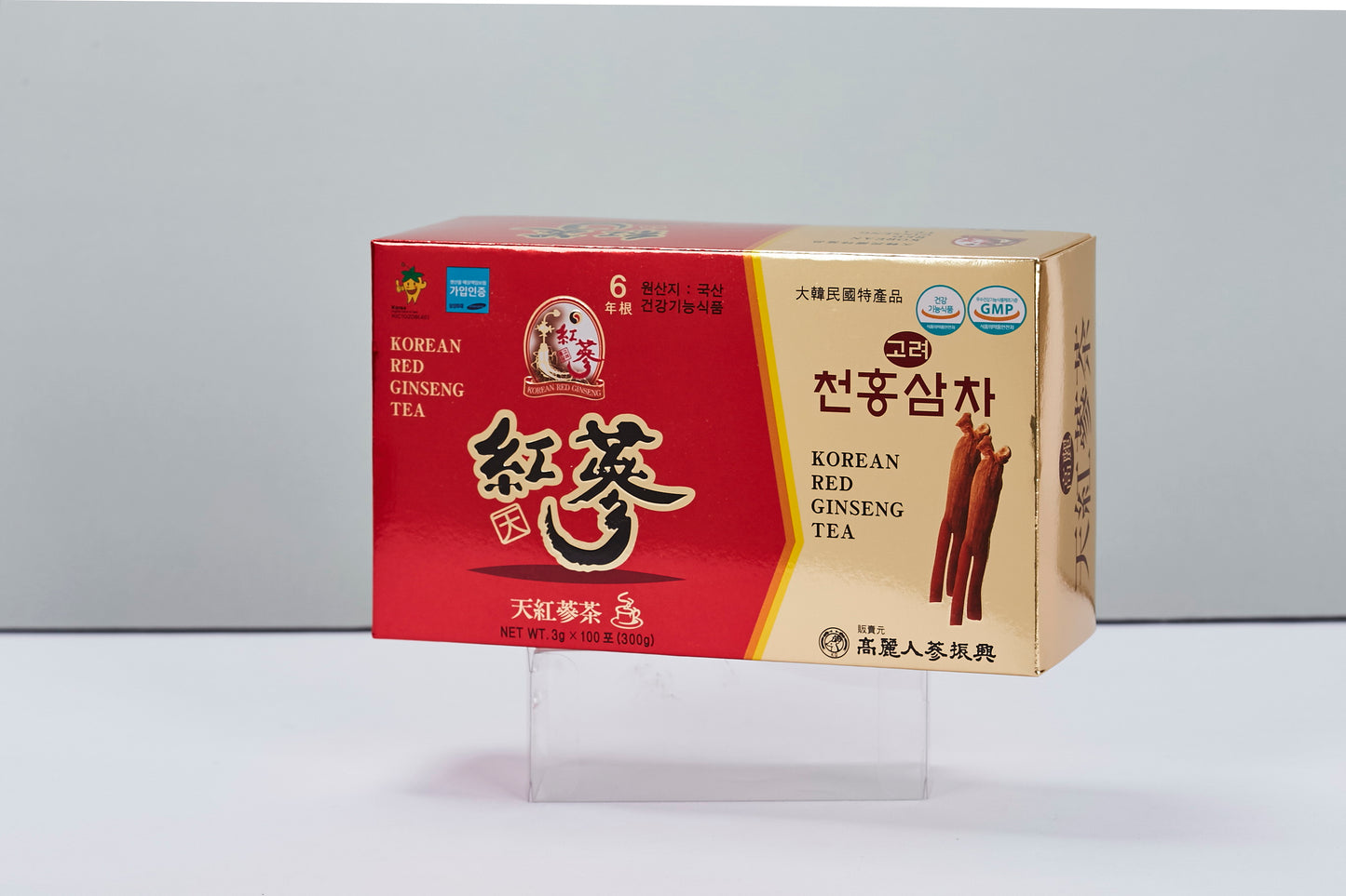 6YEARS KOREAN RED GINSENG TEA GINSENG SAPONIN GINSENOSIDE NATURAL SUPER FOOD (3g x 100 Sachets)